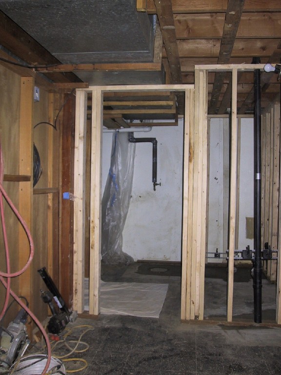 Bathroom framing